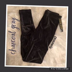 ᴄʜᴀʀᴄᴏᴀʟ ɢʀᴀʏ ᴠᴇʟᴏᴜʀ ʟᴇɢɢɪɴɢs